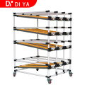 Diya heavy duty aluminium fifo pipe rack for workshop storage